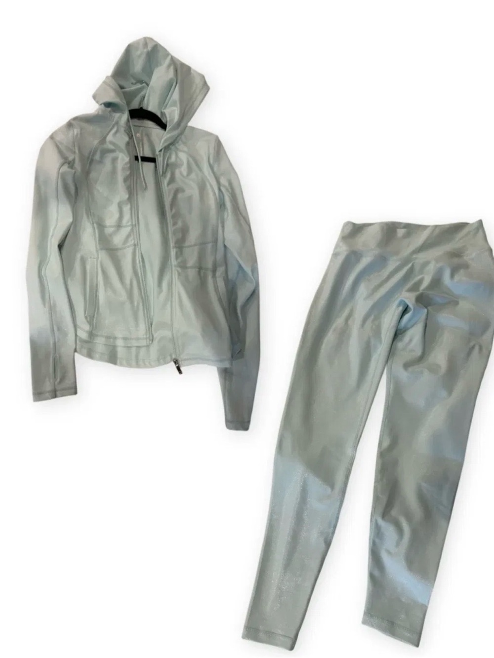 BuffBunny Northern Lights Ice Blue/Frost jacket & leggings set - Picture 2 of 5